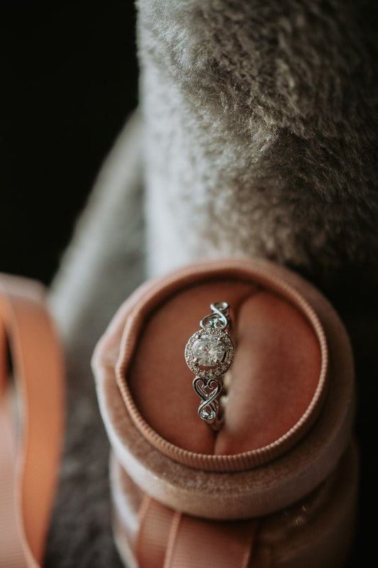 You Are Loved Round Cut Sterling Silver Ring