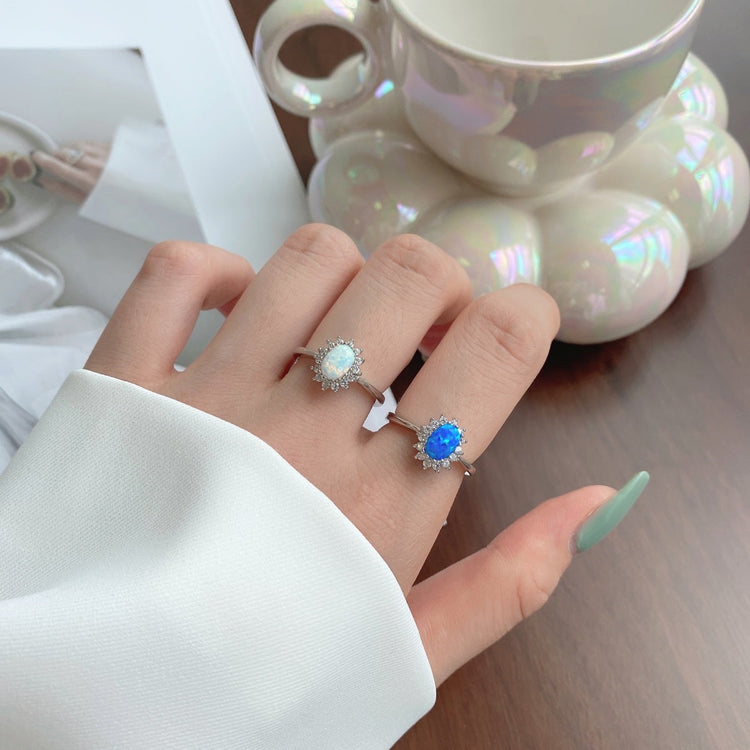 Brielle Oval Cut Sterling Silver Ring PREORDER