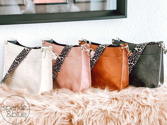 Leia - PU Vegan Leather Sling Crossbody Purse