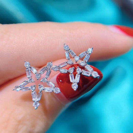 Star Zircon Stud Earrings