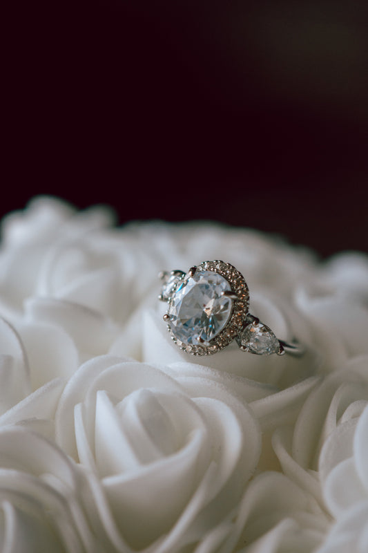 Aubrey Oval Cut Silver Ring