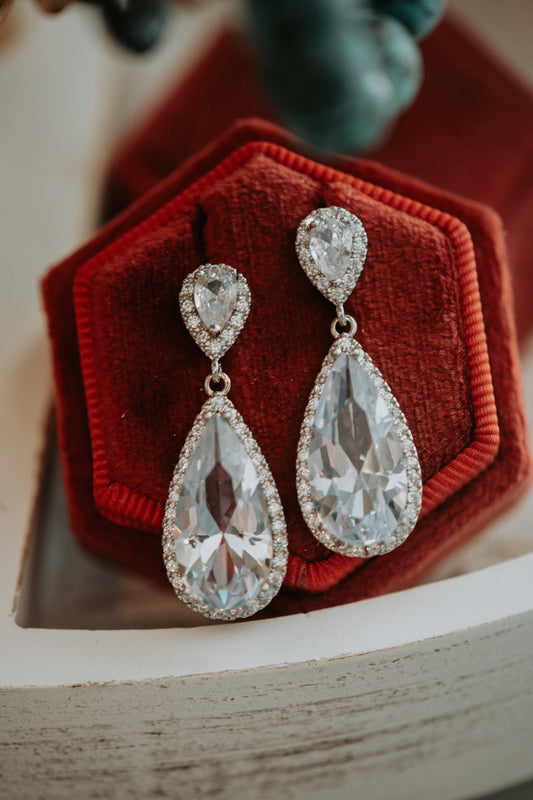 Tully Pear Shaped Drop Earrings