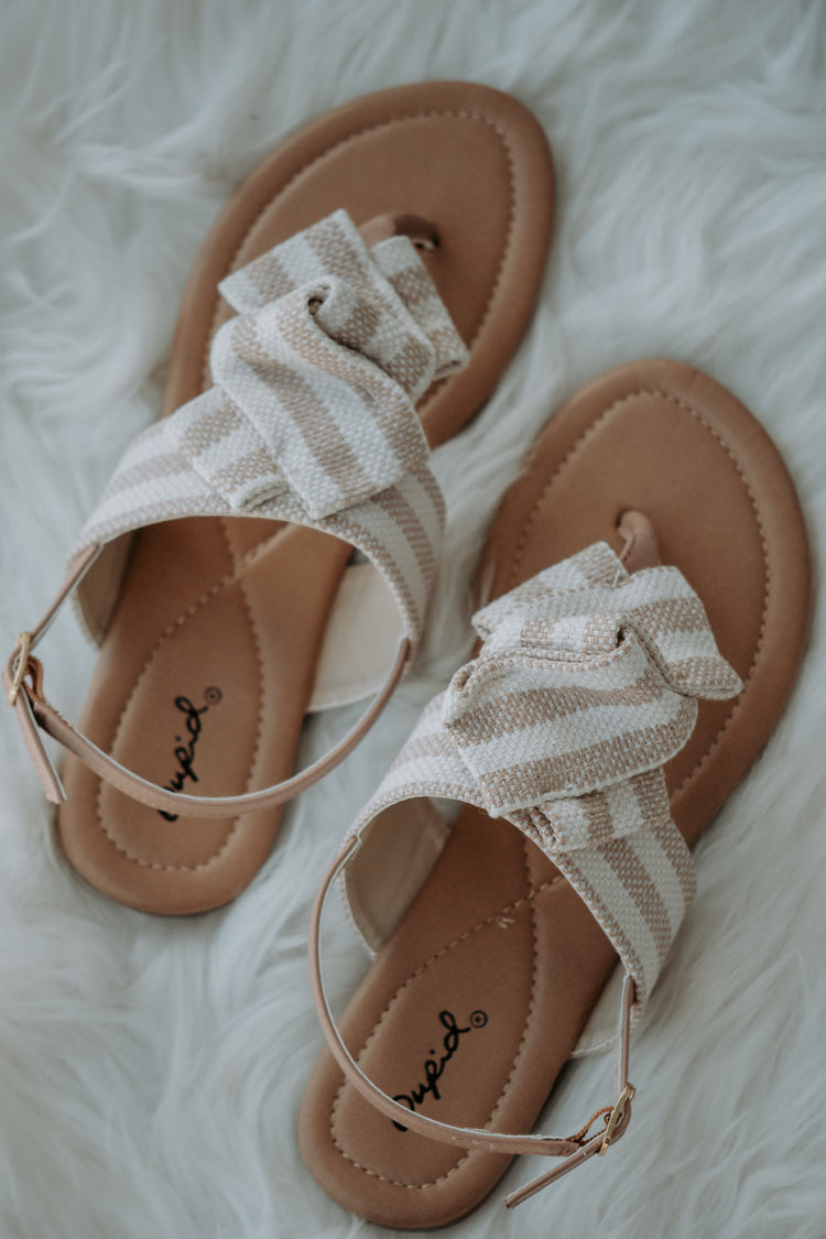 Lorraine Bow Thong Sling Back Sandal