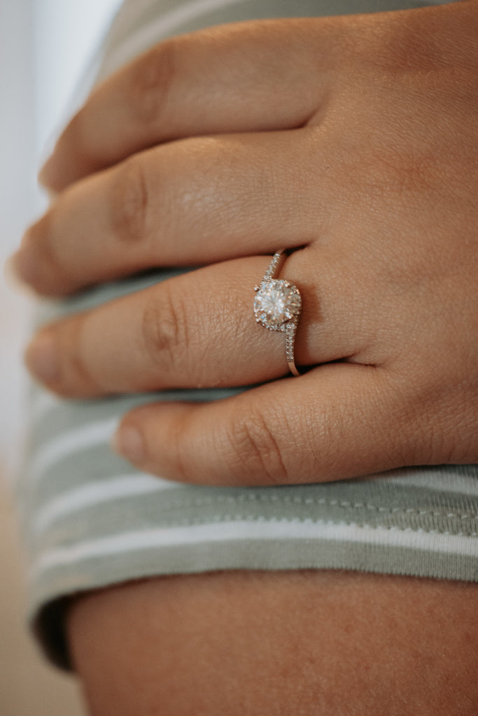 Archer 1CT Moissanite Ring on Sterling Silver