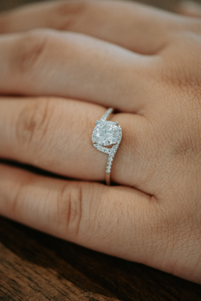 Archer 1CT Moissanite Ring on Sterling Silver