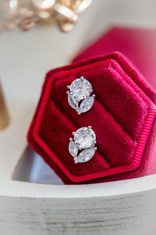 Tulip Sterling Silver Stud Dainty Earring