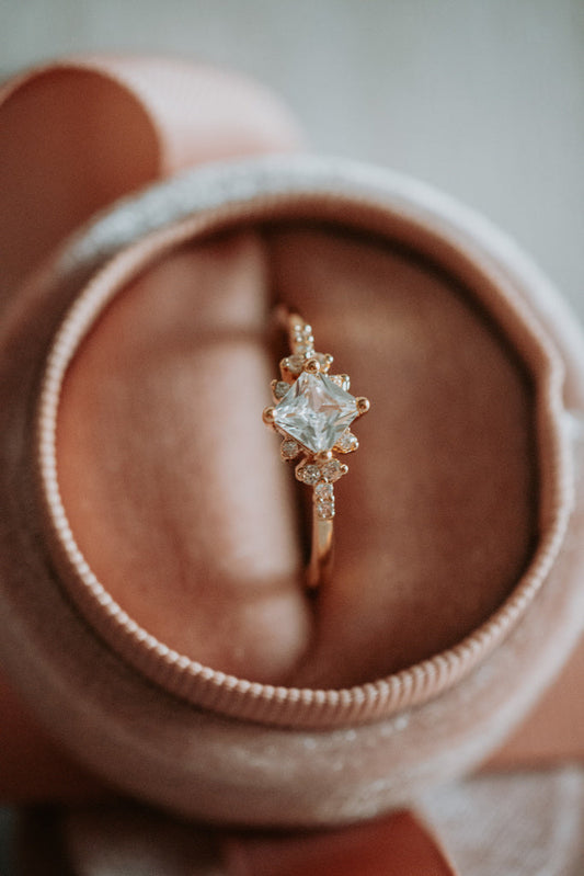 Change Princess Cut Gold Plated Ring