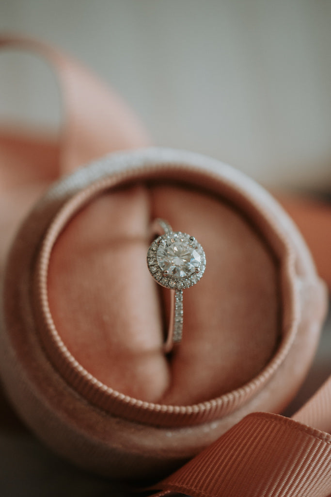 Blaire Round Cut 1CT Moissanite Ring on Sterling Silver