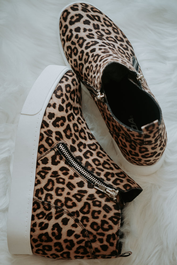 Taylor Cheetah Wedge Sneakers