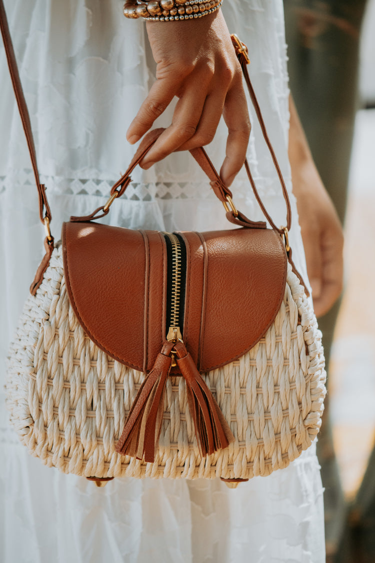 Still Woven Knit Crossbody Bag
