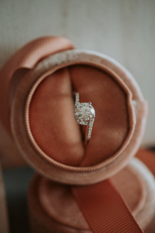 Archer 1CT Moissanite Ring on Sterling Silver