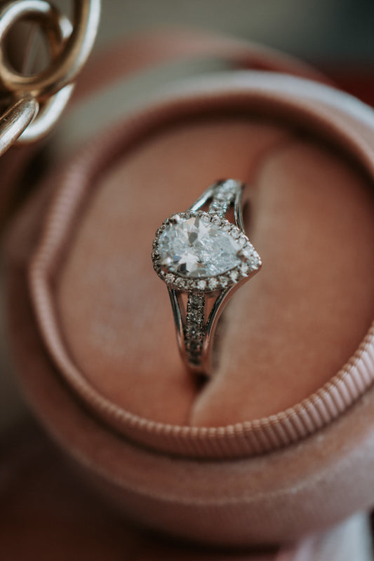 Renee Pear Shaped Sterling Silver Ring