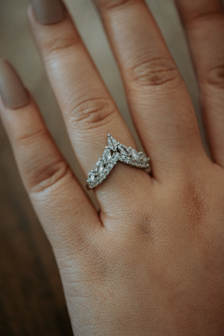Yvonne Crown Sterling Silver Ring