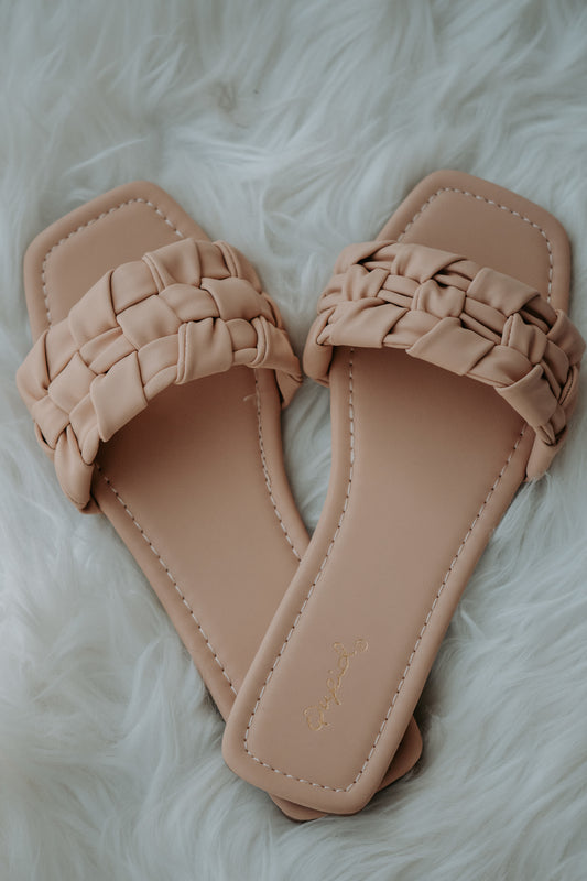 Lizzie One Band Braided Slides