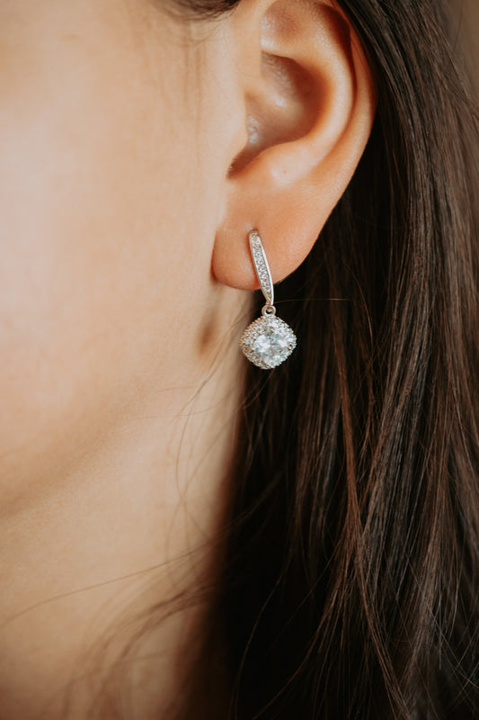 Marlow Rhombus Drop Hook Earring
