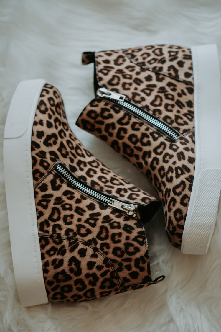 Taylor Cheetah Wedge Sneakers