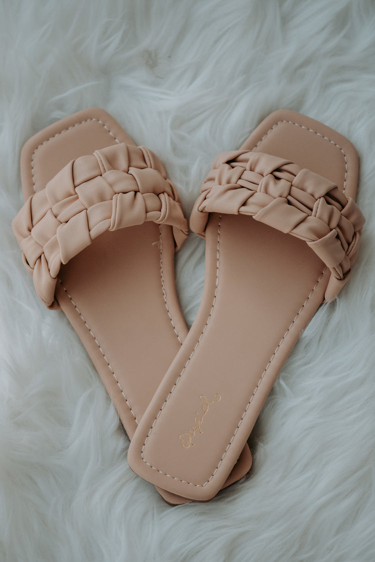 Lizzie One Band Braided Slides