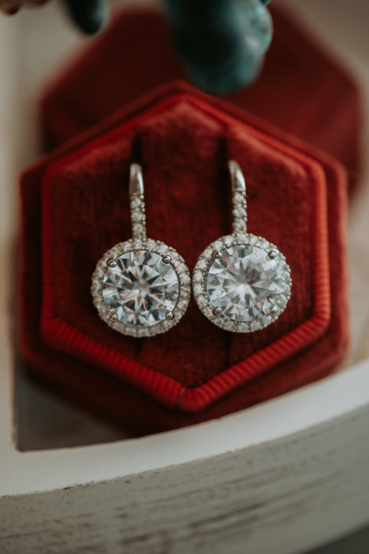 London Round Drop Hook Earrings