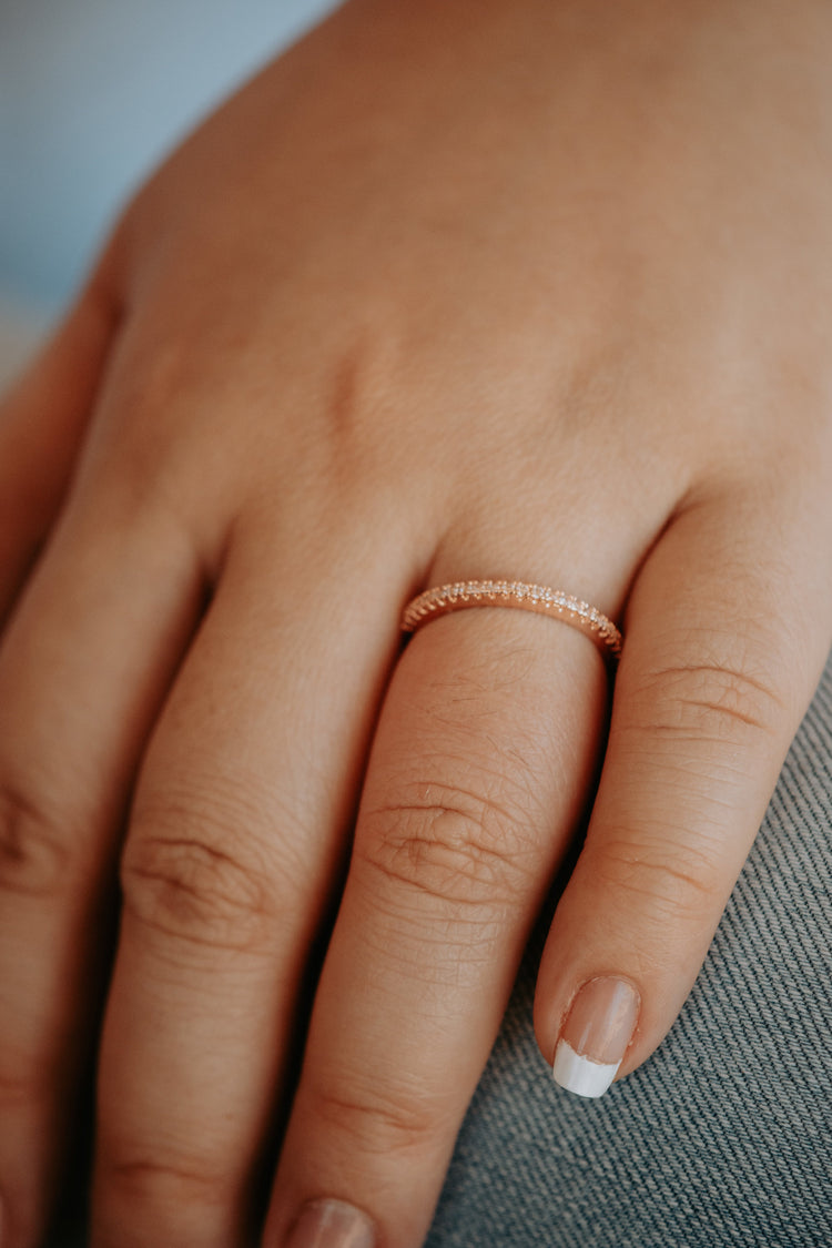 Cary Dainty Sterling Band Silver Ring