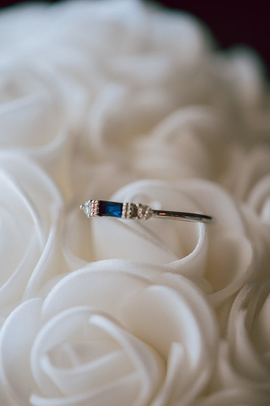 Em Dainty Sapphire Sterling Silver Ring