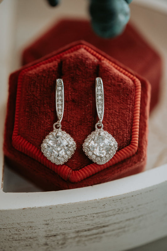 Marlow Rhombus Drop Hook Earring