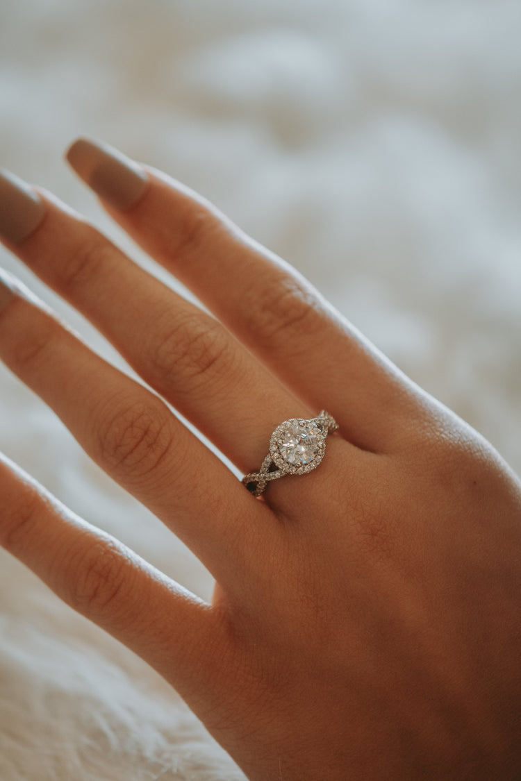 Honour Round Cut Sterling Silver Ring