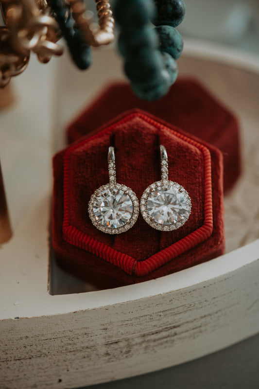 London Round Drop Hook Earrings