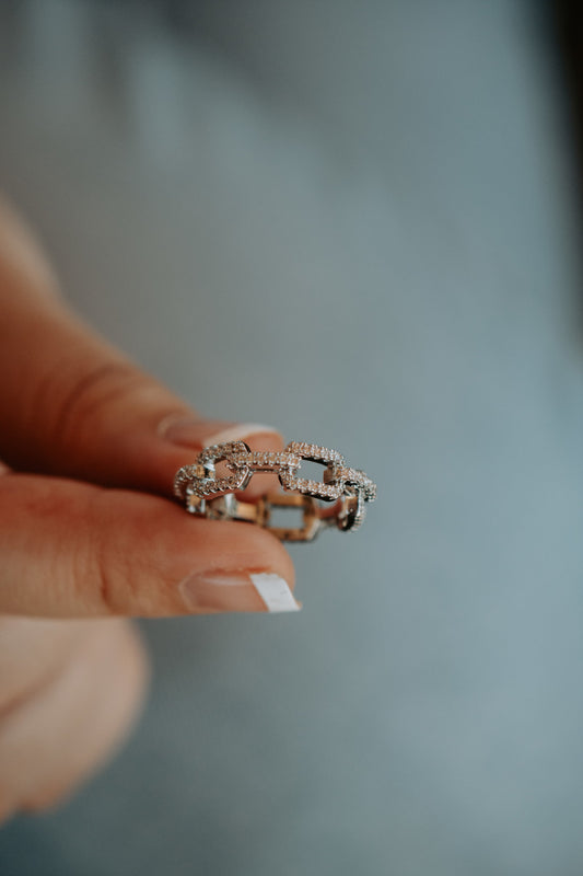 Lyka Links Sterling Silver Ring