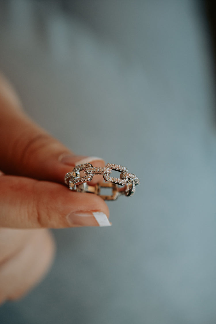 Lyka Links Sterling Silver Ring