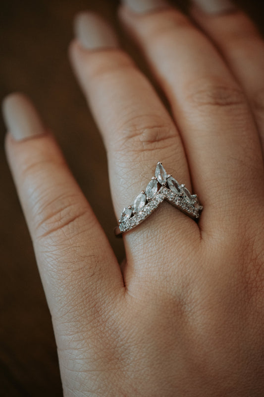 Yvonne Crown Sterling Silver Ring