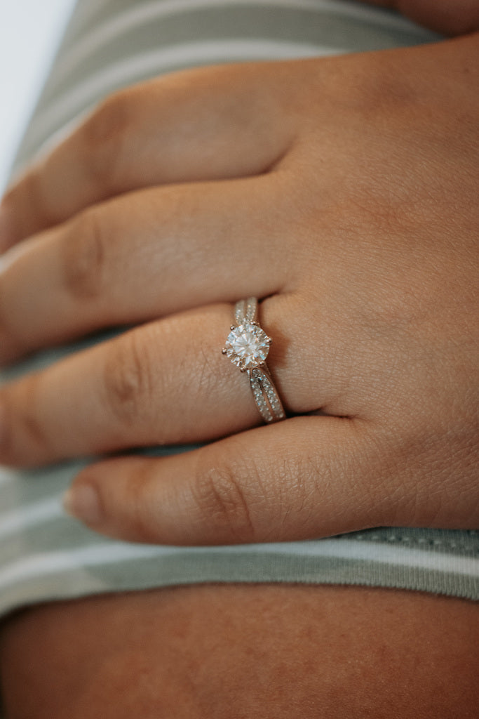 Maisie 1CT Moissanite Ring on Sterling Silver