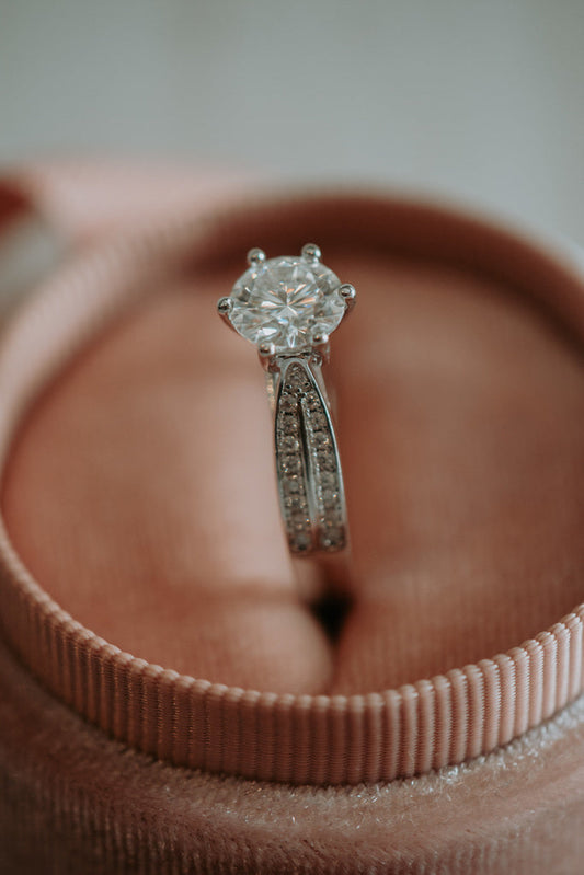 Maisie 1CT Moissanite Ring on Sterling Silver