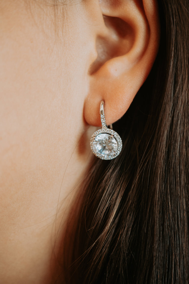 London Round Drop Hook Earrings