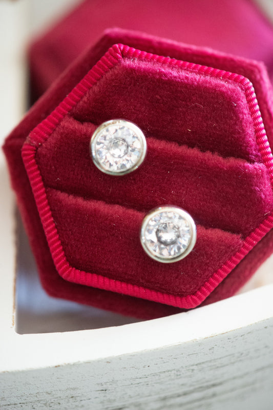 Pebbles Cubic Zirconia Stud Earrings