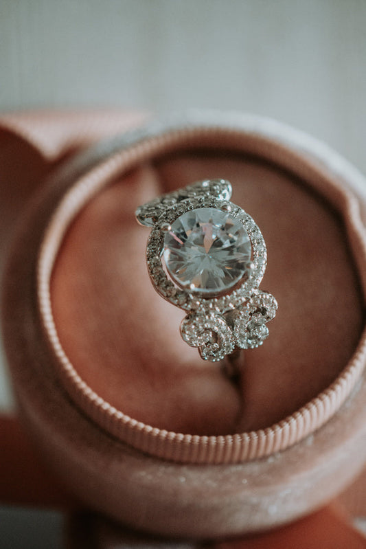 Rory Round Cut Sterling Silver Ring