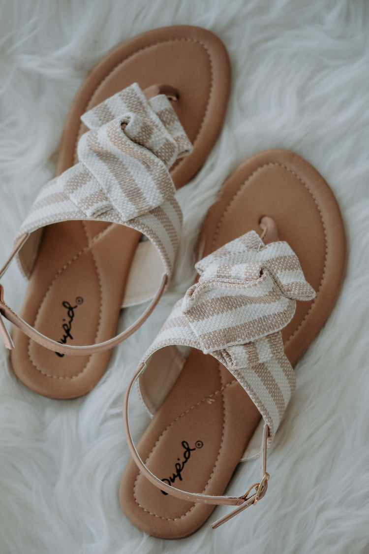 Lorraine Bow Thong Sling Back Sandal