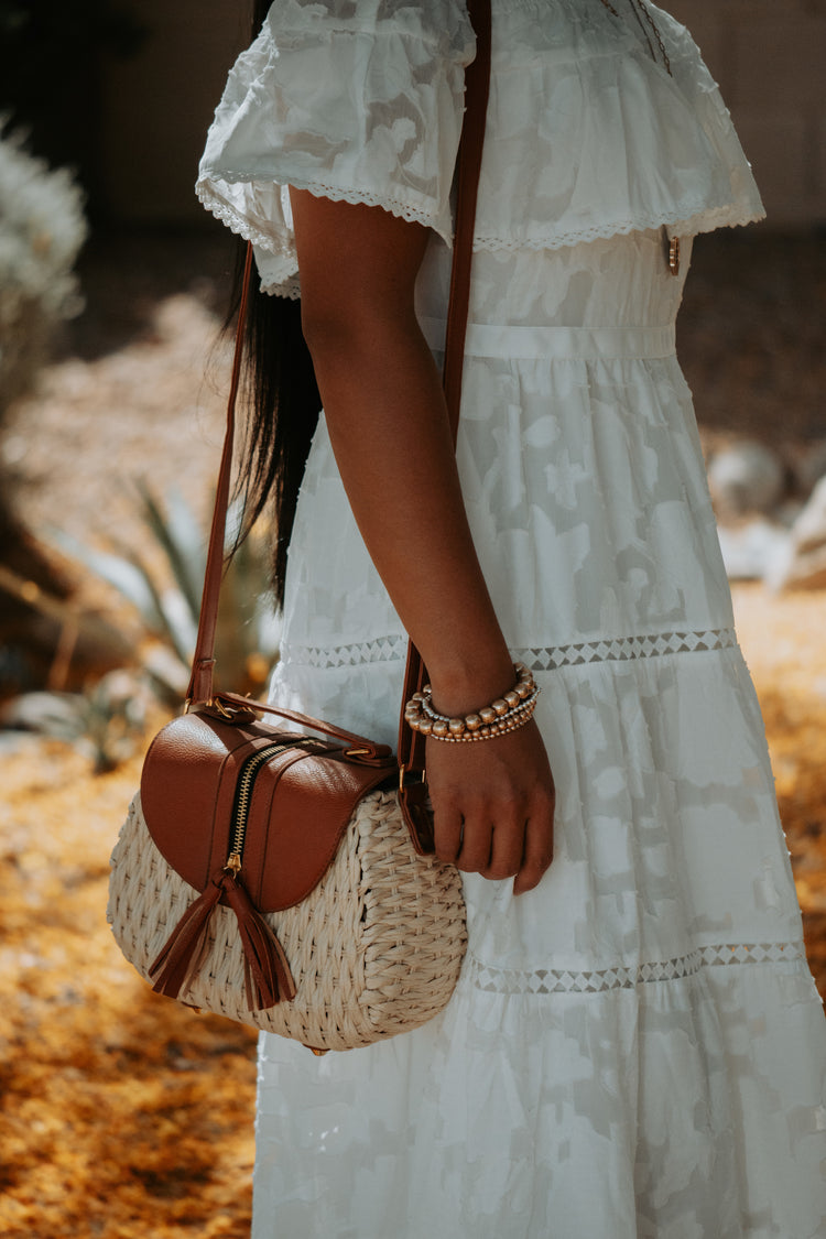 Still Woven Knit Crossbody Bag