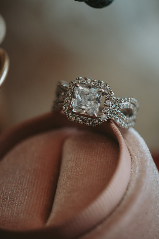 Shae Princess Cut Sterling Silver Ring