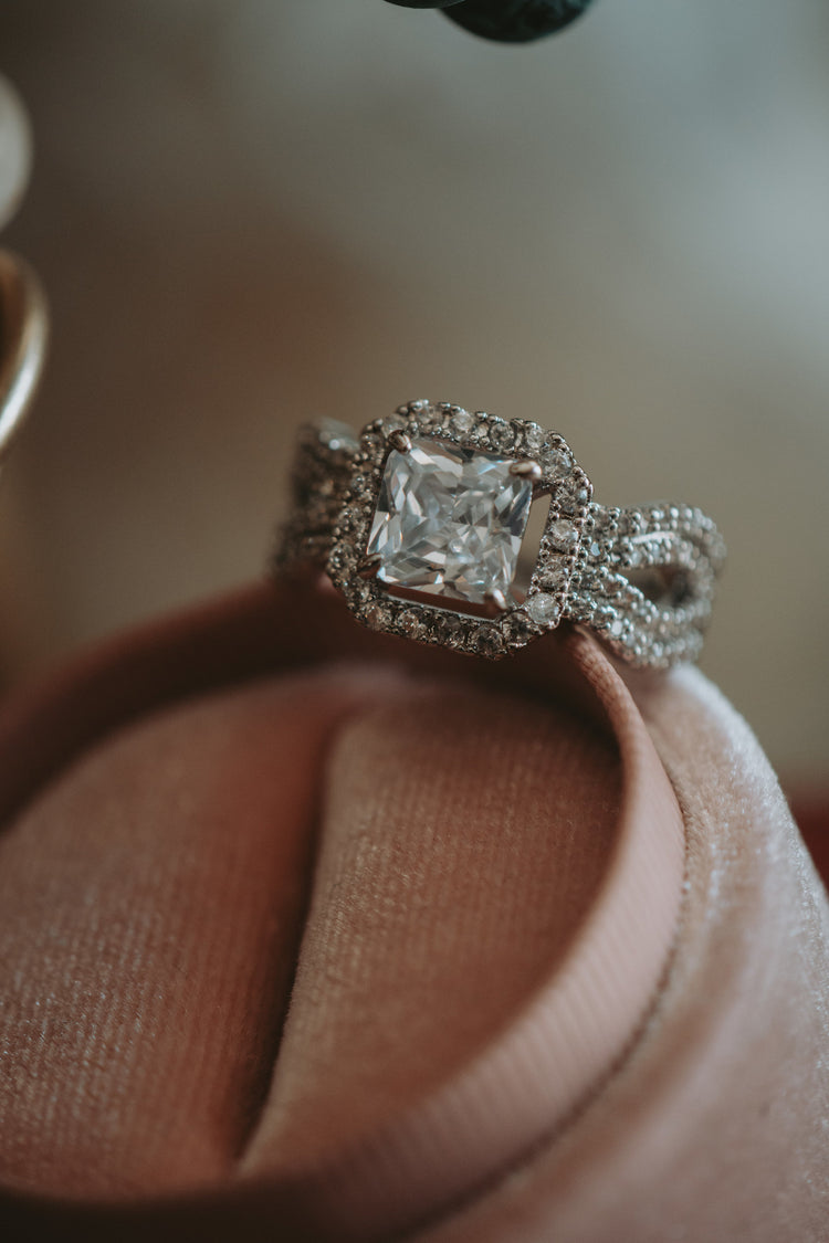 Shae Princess Cut Sterling Silver Ring