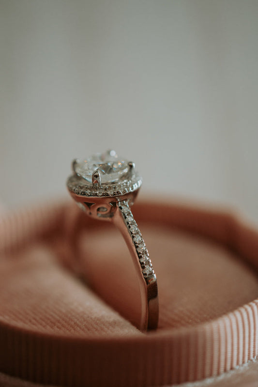 Blaire Round Cut 1CT Moissanite Ring on Sterling Silver