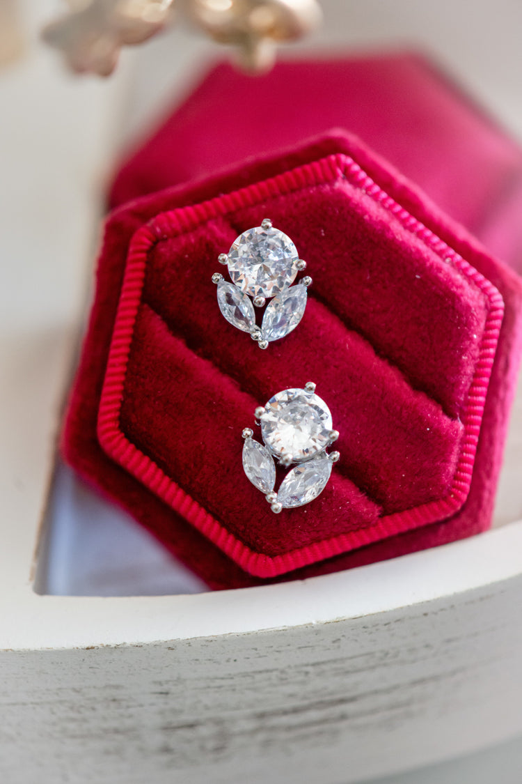 Tulip Sterling Silver Stud Dainty Earring