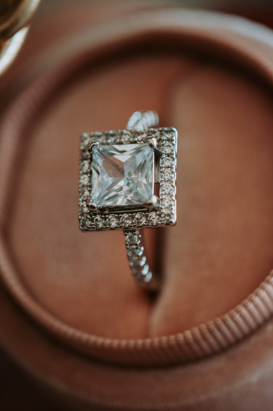 Tana Princess Cut Sterling Silver Ring