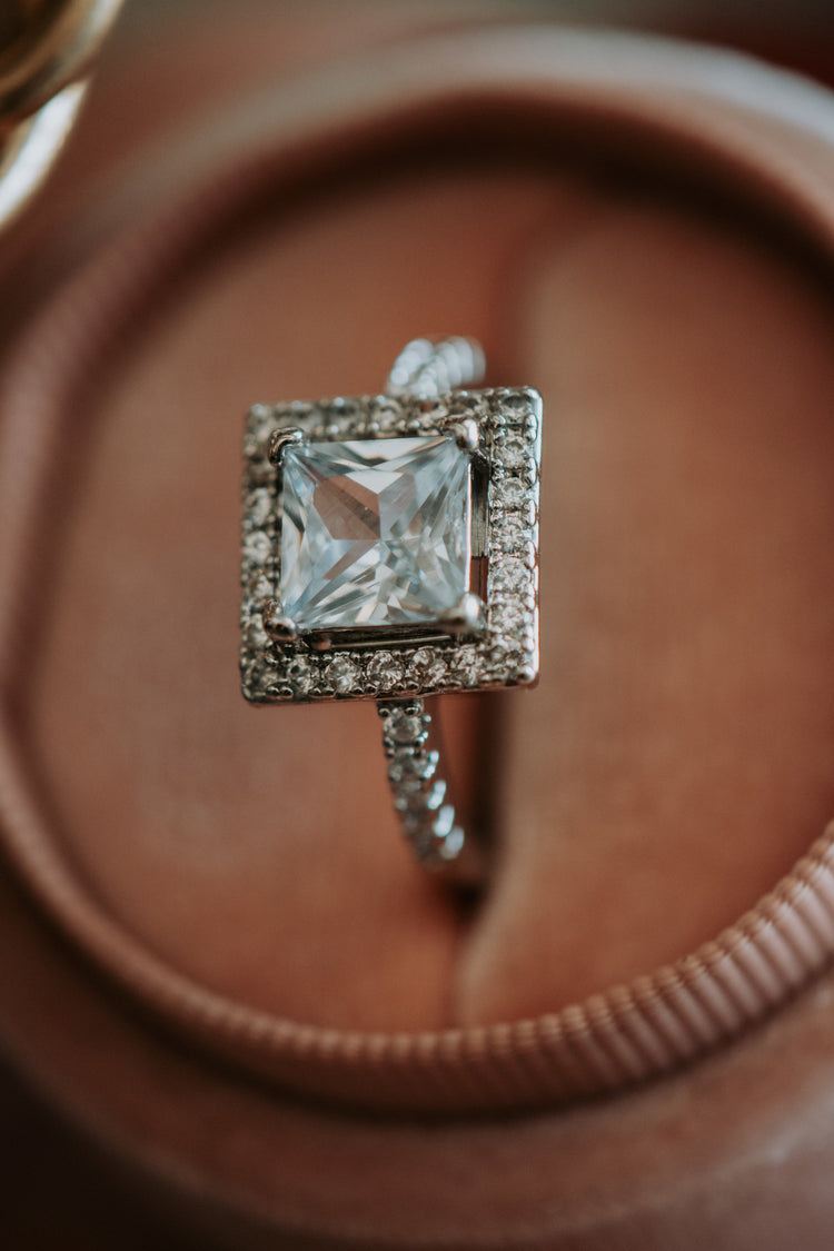 Tana Princess Cut Sterling Silver Ring
