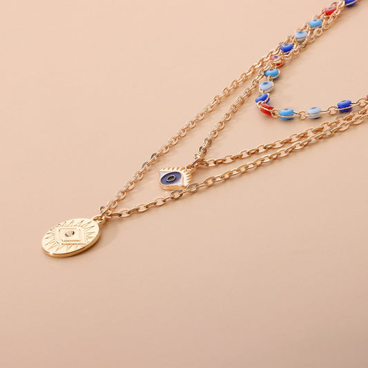 Ophelia Multilayered Eye Necklace