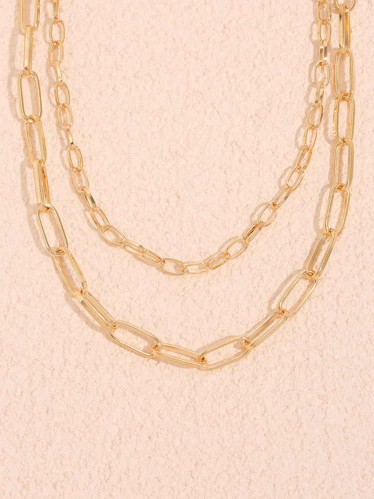 Carys Gold Layered Chain Necklace
