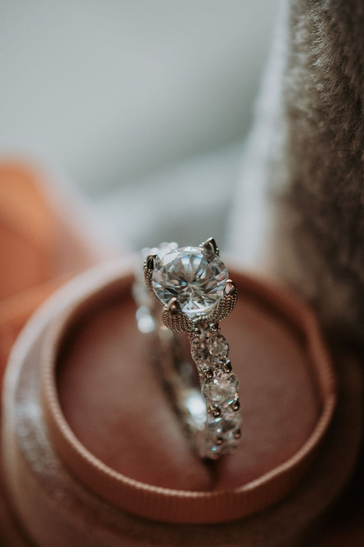 The Promise Round Cut Cubic Zirconia Sterling Silver Ring